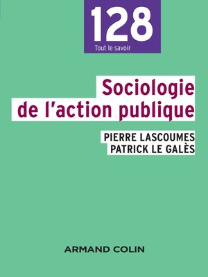 cover image of Sociologie de l'action publique--2e éd.
